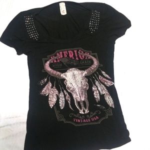 Liberty Wear jeweled t-shirt